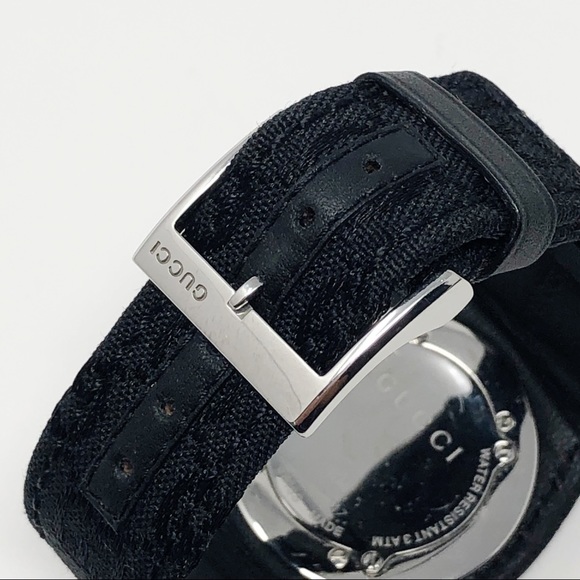 Gucci Ladies G Monogram Logo Fabric Watch - Picture 4 of 12